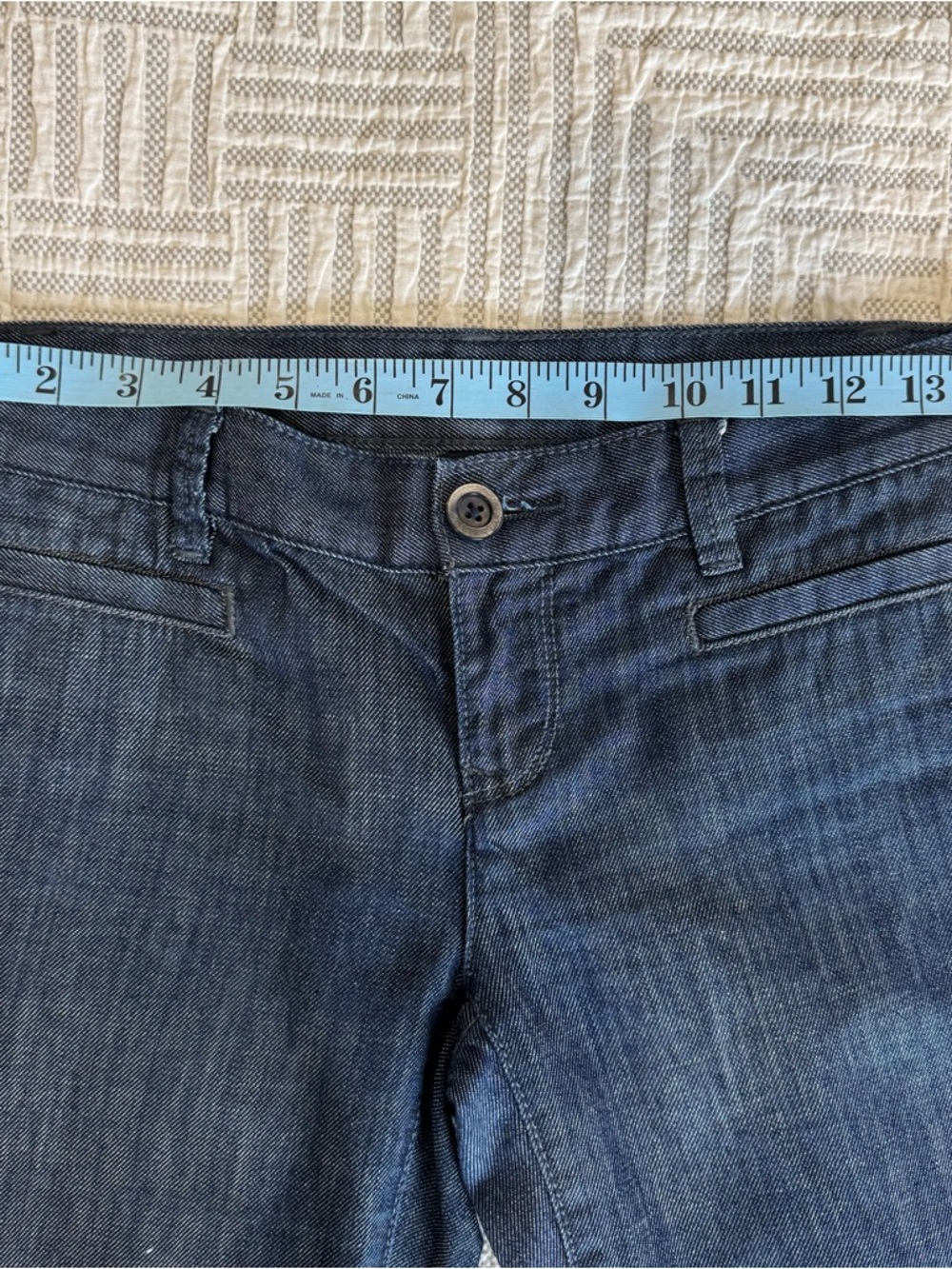 Club Monaco True Flare Jeans 26 Dark Wash 10” Leg Opening Y2K Trouser Fit - Picture 7 of 12